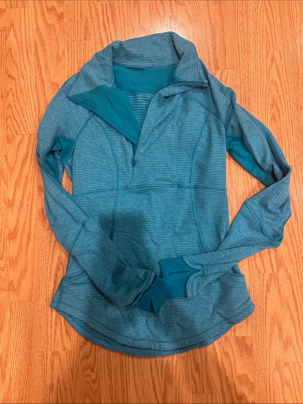 Lululemon Teal Half-Zip Athletic Pullover